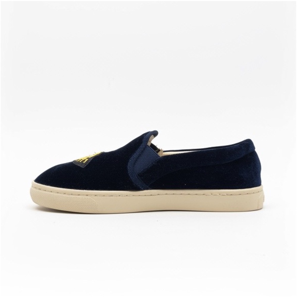 Soludos Blue Velvet Boat Sneakers — Women’s US 7.5 - Picture 2 of 10